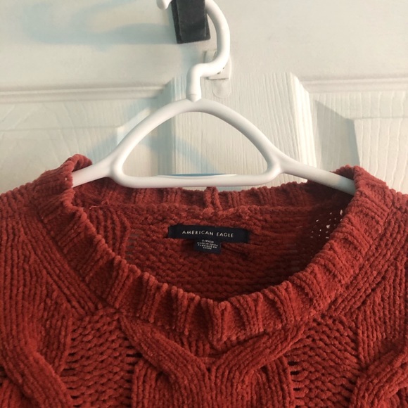 American Cable Knit Style Chenille Sweater - Picture 3 of 4